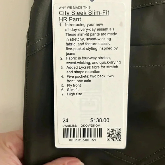 City sleek slim fit HR pant- size 24 - Picture 5 of 6